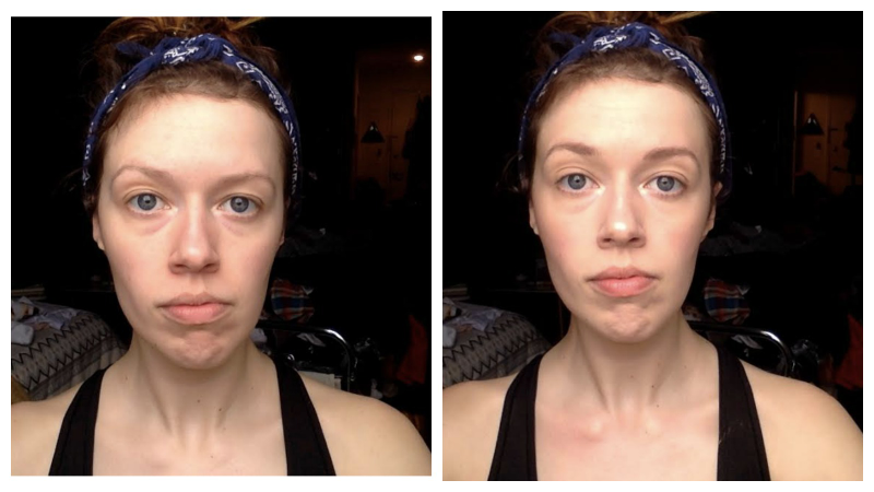 Madeleine before, after.